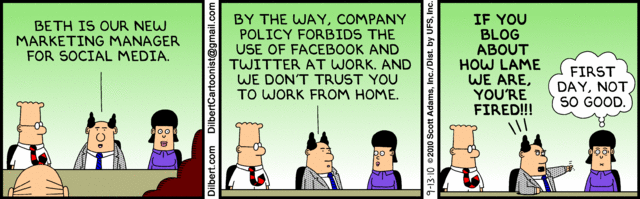 Dilbert Social Media