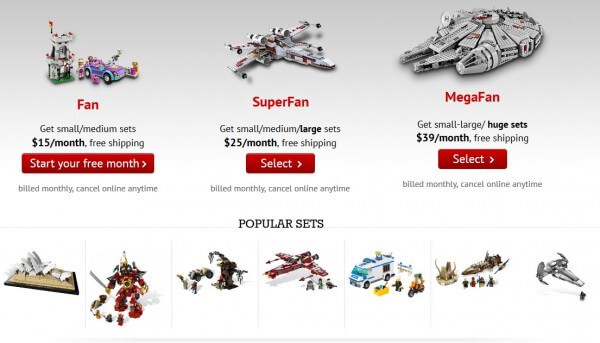 The share economy is entering the children's room - Sharing Lego