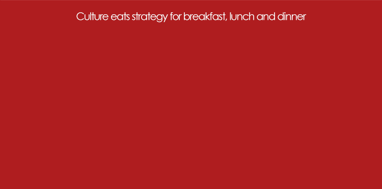 Organisational culture eats strategy - Organizational culture more important than strategy