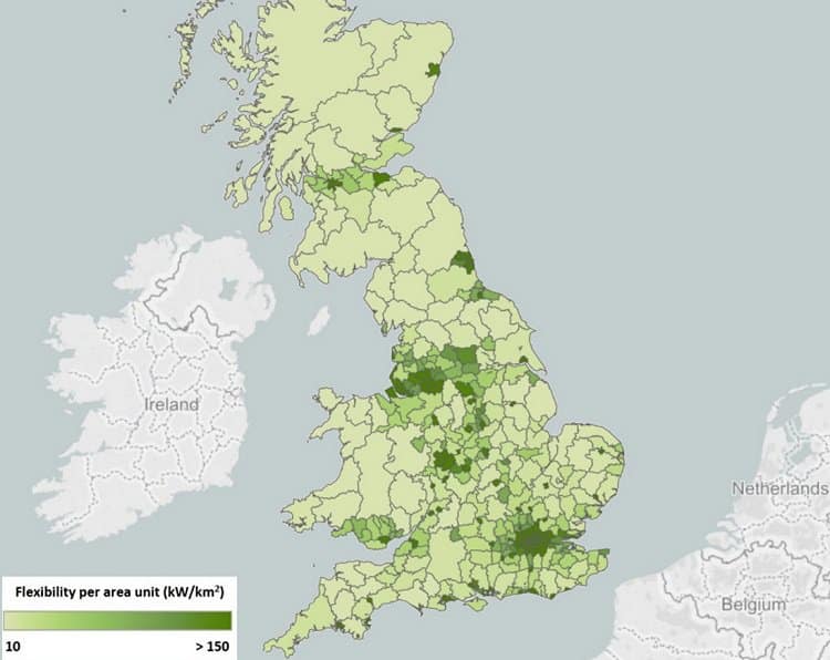 UK demand side flexibility mapped UK demand side flexibility mapped