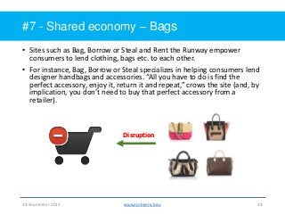 Shared economy - Collaborative consumption - The sharing economy Slide 14