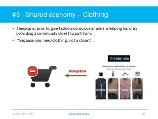 Shared economy - Collaborative consumption - The sharing economy Slide 15