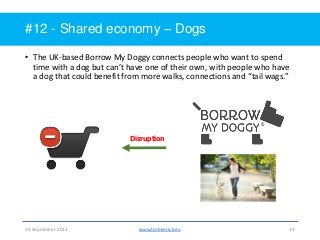 Shared economy - Collaborative consumption - The sharing economy Slide 19