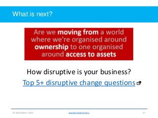Shared economy - Collaborative consumption - The sharing economy Slide 27