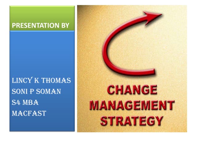 Change management strategy ppt